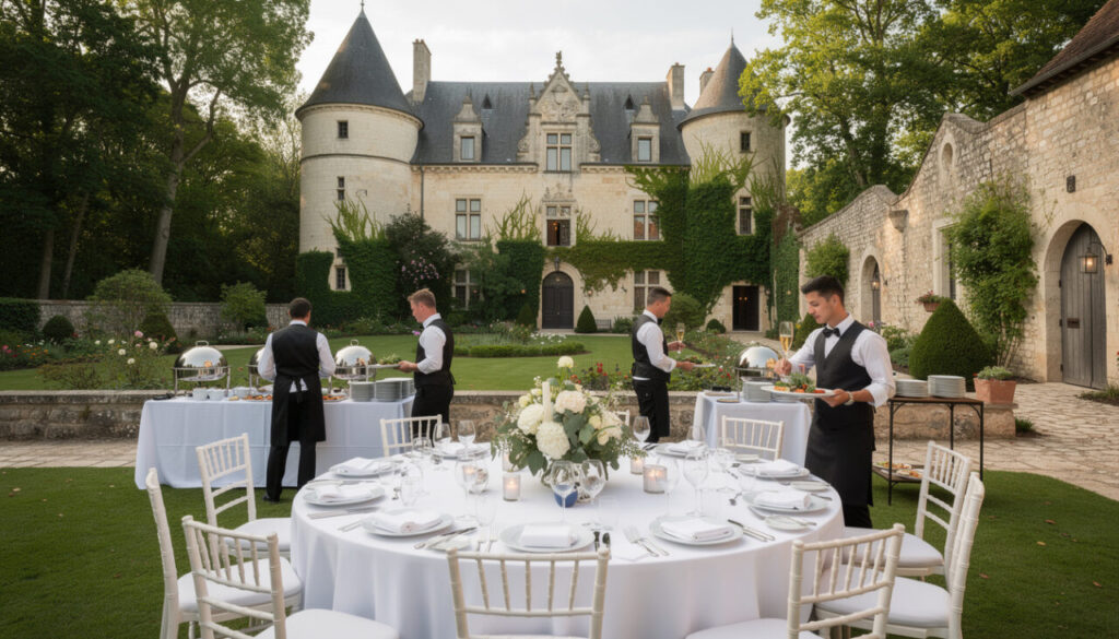 Mariage dans un château près de Dax : quelles contraintes prévoir pour le traiteur ?