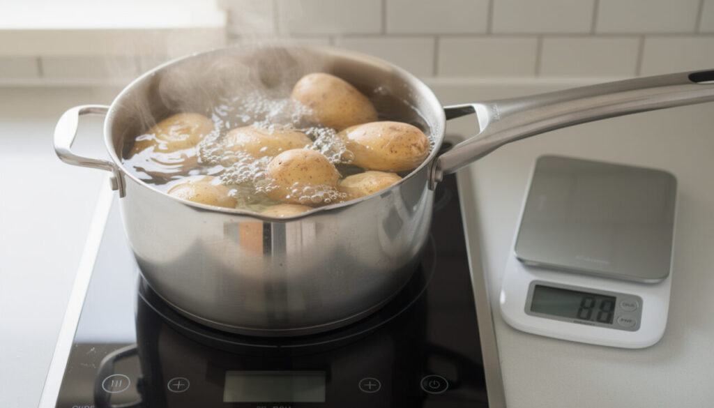 Pommes de terre bouillies : temps de cuisson, calories et bonnes proportions d’eau