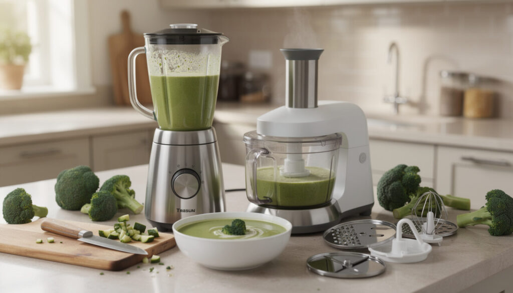 Blender ou mixeur : quel appareil choisir pour réussir une soupe de brocolis ?
