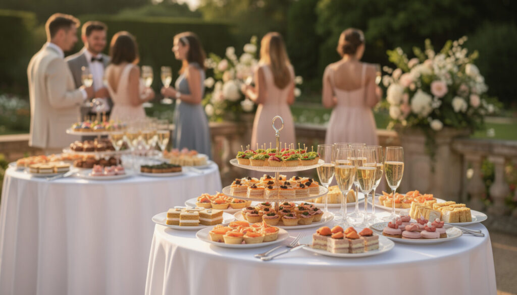 Combien de pièces prévoir par personne pour un vin d’honneur de mariage ?