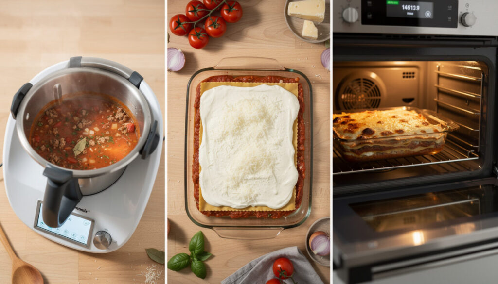 Lasagnes bolognaises au Thermomix : sauce, montage et cuisson au four