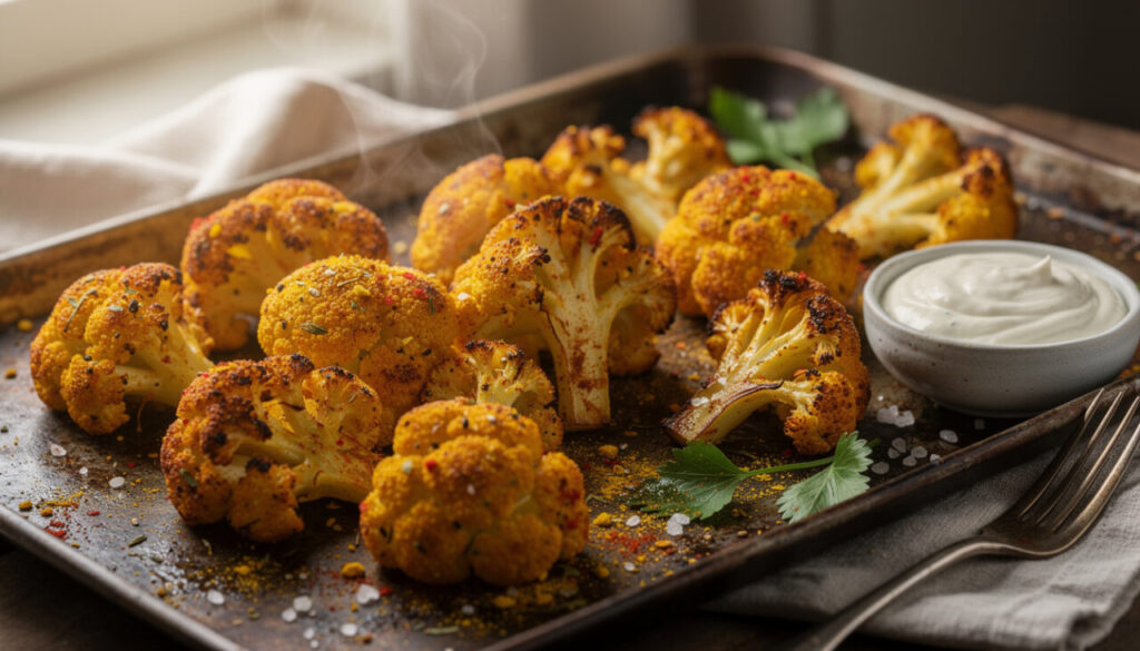 Chou-fleur rôti au four : recette croustillante aux épices