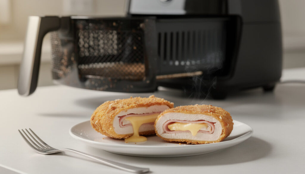 Cordon-bleu surgelé à l’Air Fryer : temps de cuisson et température